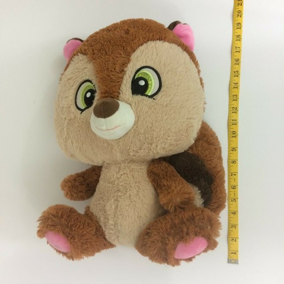Fiesta Chippy Chipmunk Plush 17" Stuffed Animal Brown Soft Toy Sparkle Eyes - Picture 10 of 10